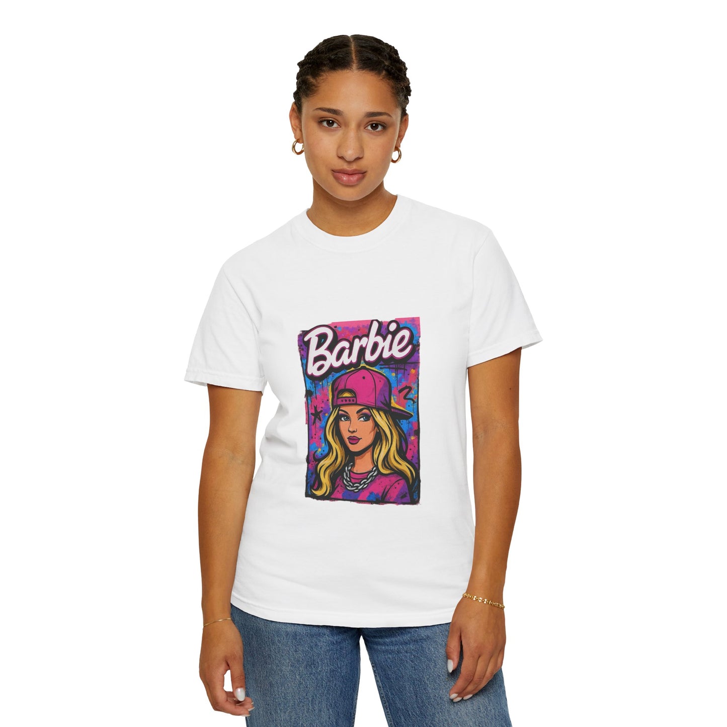 Barbie-Inspired Unisex Garment-Dyed T-Shirt – Stylische Streetwear