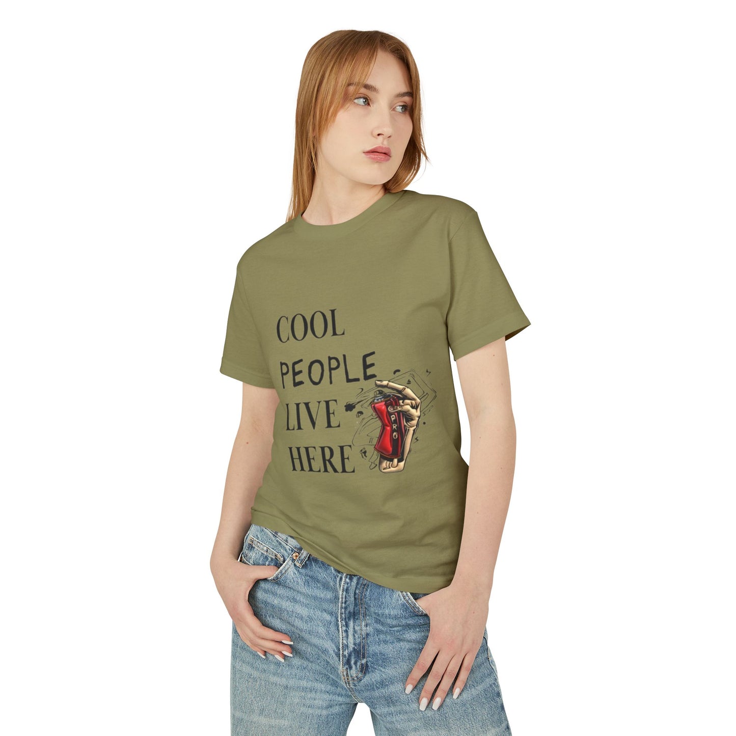 Cool People Live Here Unisex Tee - Heavyweight Cotton T-Shirt