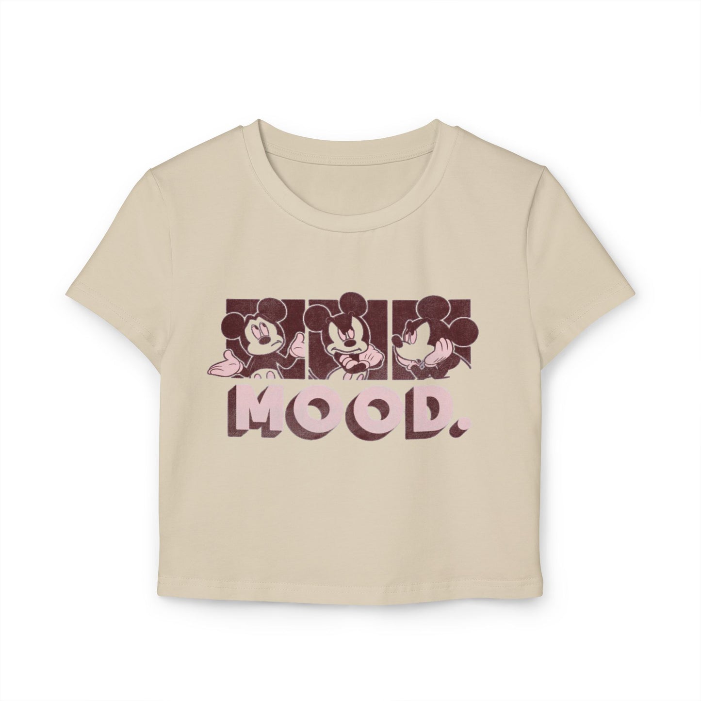Mickey Mood Women's  – Trendy Casual Crop Top