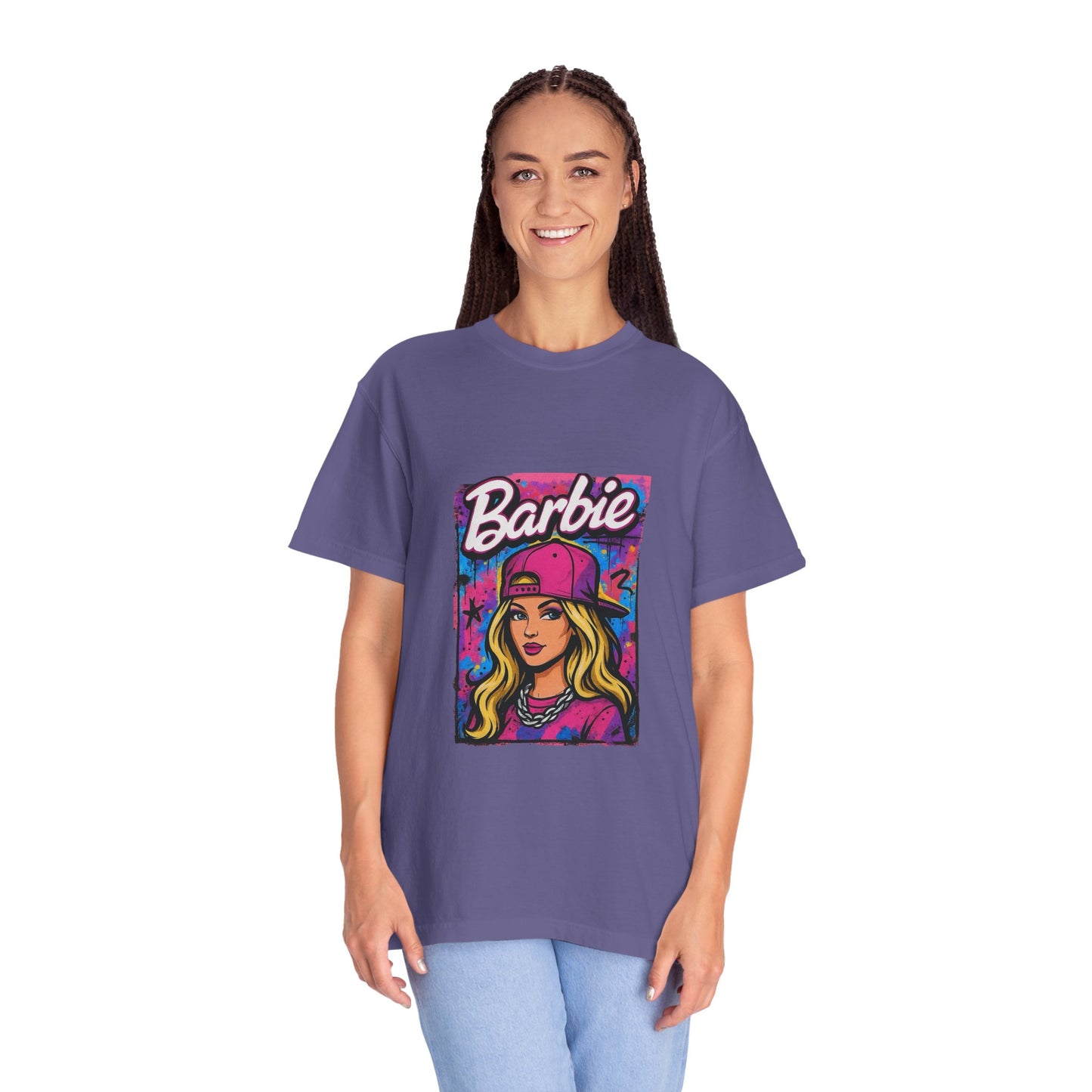 Barbie-Inspired Unisex Garment-Dyed T-Shirt – Stylische Streetwear