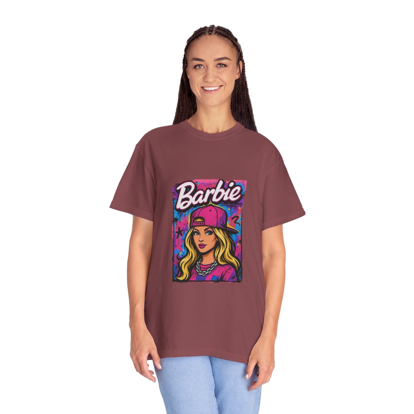 Barbie-Inspired Unisex Garment-Dyed T-Shirt – Stylische Streetwear