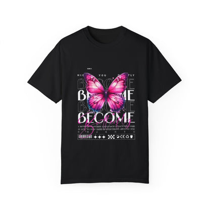 Butterfly Love Unisex Garment-Dyed T-Shirt | Inspirational Gift for Nature Lovers