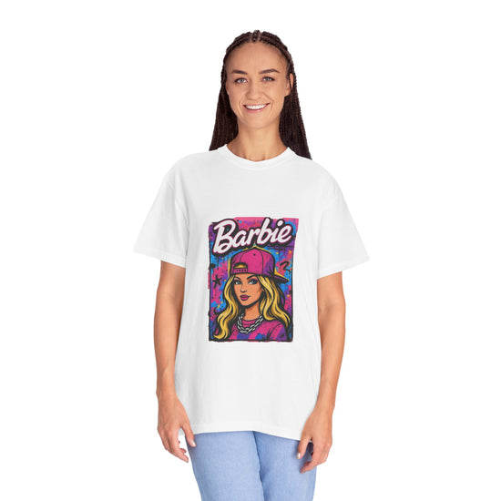 Barbie-Inspired Unisex Garment-Dyed T-Shirt – Stylische Streetwear
