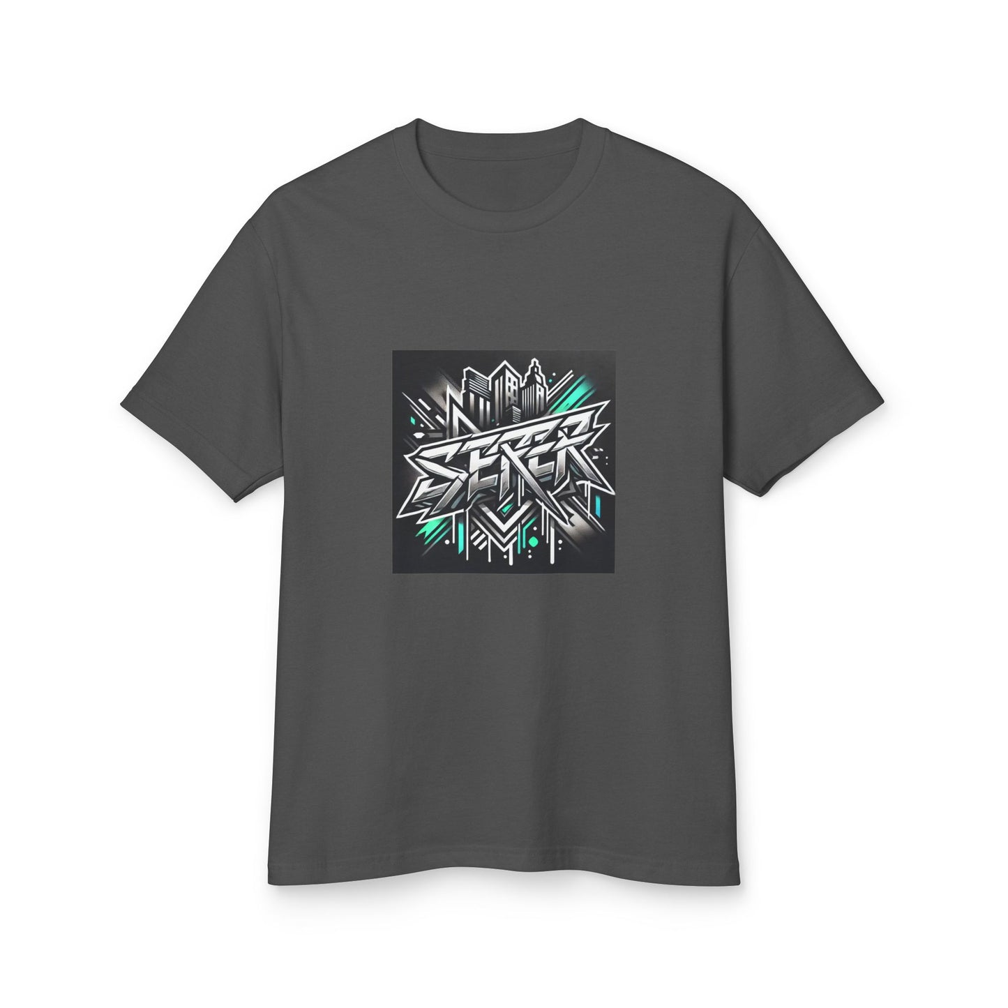 Street Art Inspired Unisex Heavyweight Cotton Tee – Urban Style & Kreativer Ausdruck