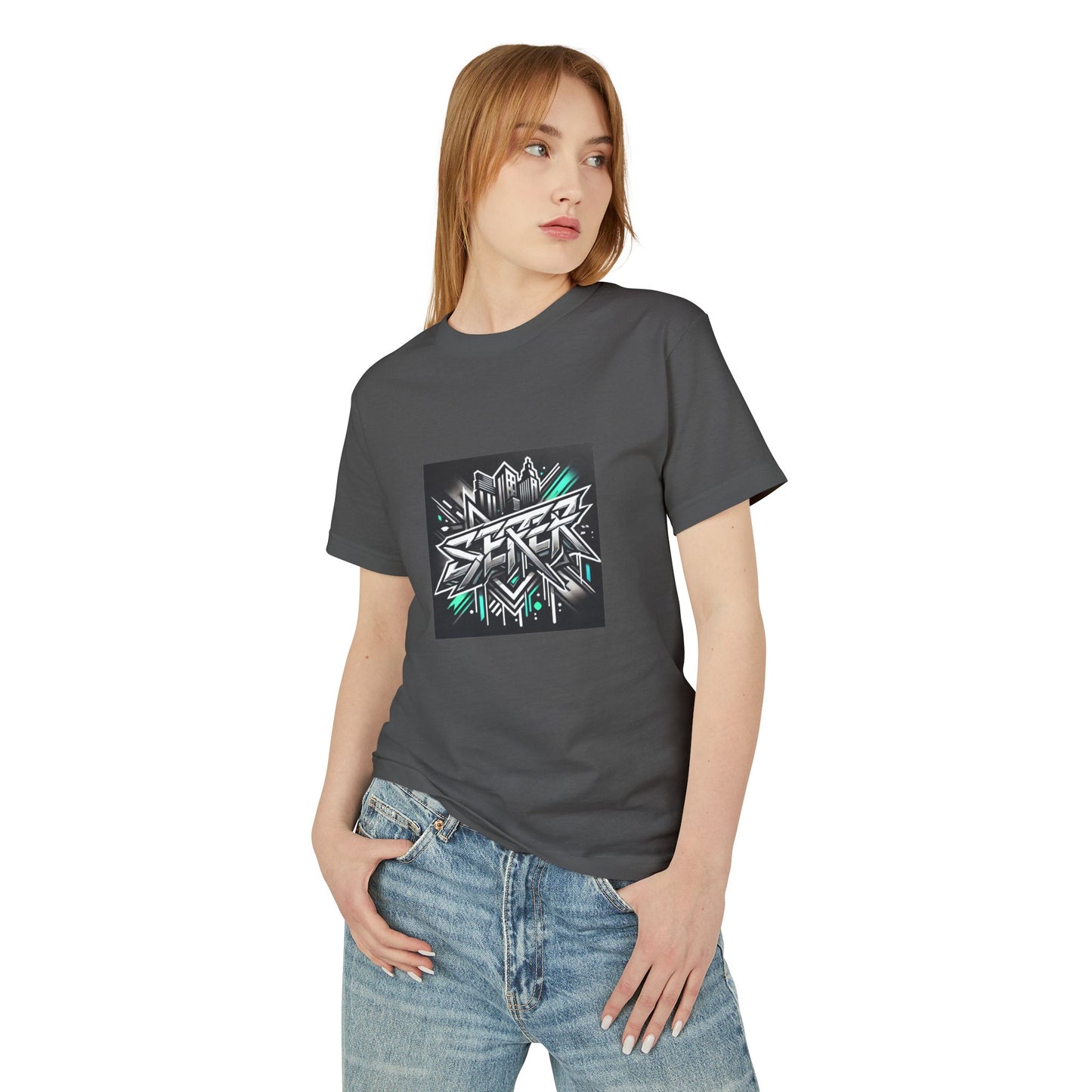Street Art Inspired Unisex Heavyweight Cotton Tee – Urban Style & Kreativer Ausdruck