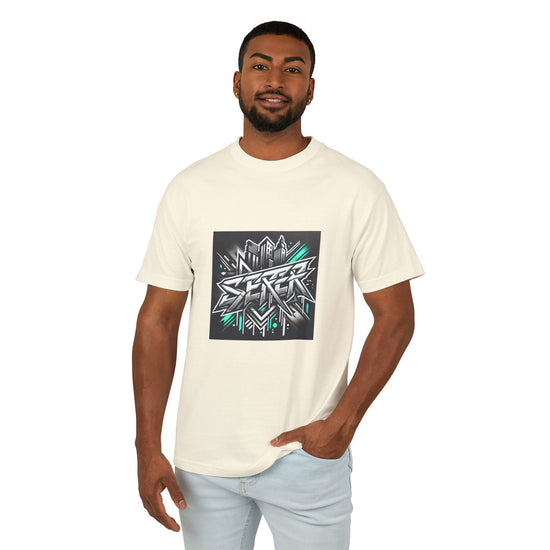 Street Art Inspired Unisex Heavyweight Cotton Tee – Urban Style & Kreativer Ausdruck