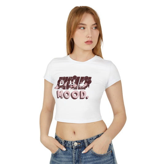 Mickey Mood Women's  – Trendy Casual Crop Top