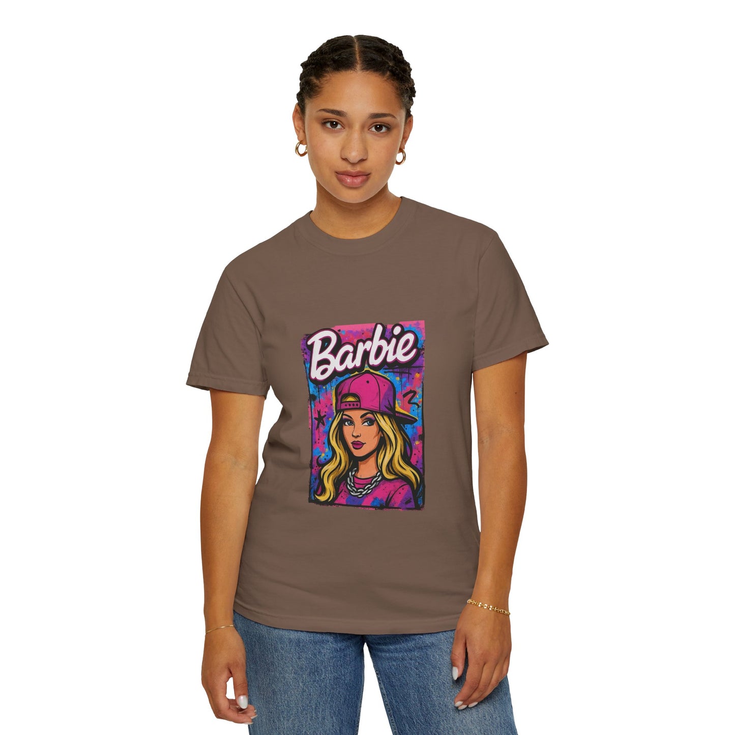 Barbie-Inspired Unisex Garment-Dyed T-Shirt – Stylische Streetwear